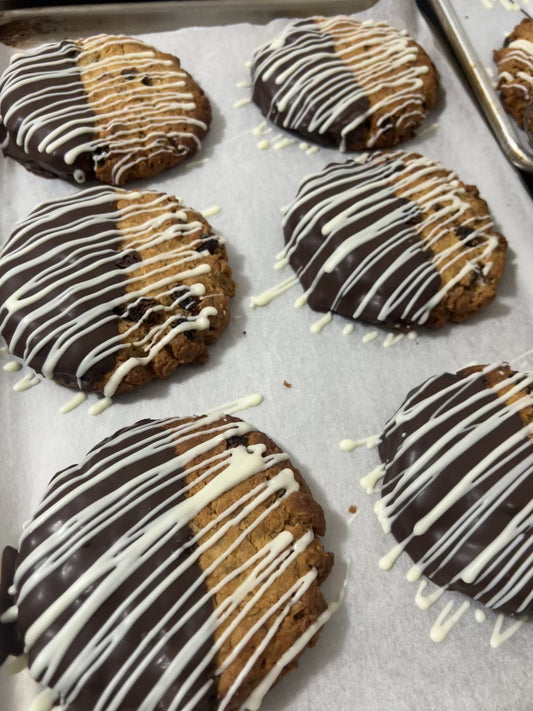 Honey Oat Giant Cookies